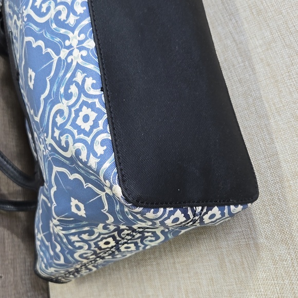 Brighton Blue Nylon Leather Tote Shoulder Bag - Picture 8 of 13